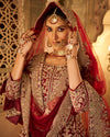 Lehenga - Maroon 3972